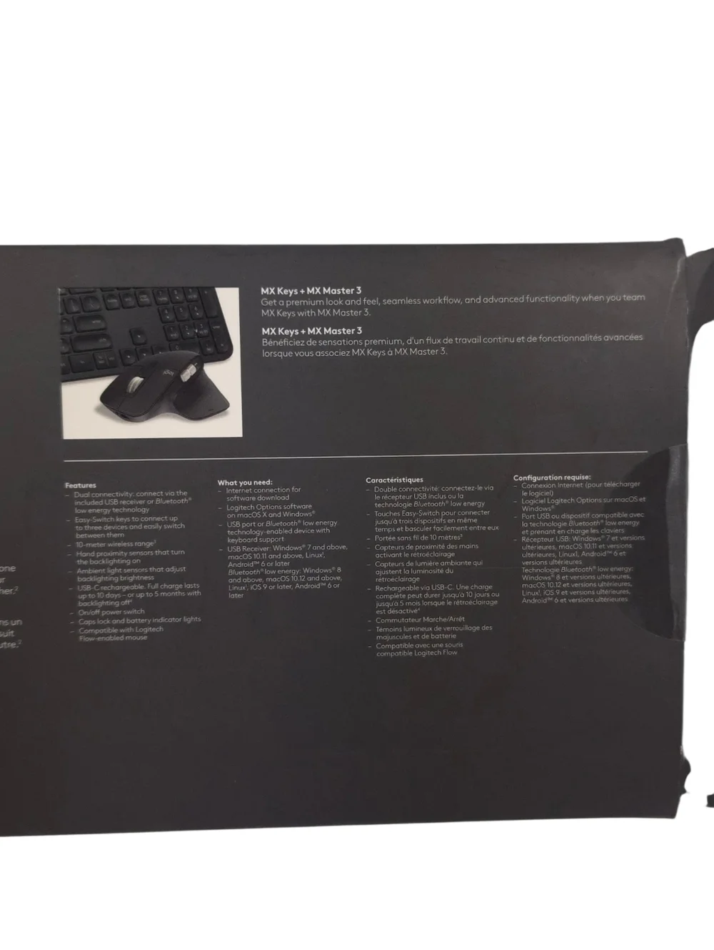 Logitech MX Keys Advanced Wireless Illuminated Keyboard Black With Dongle